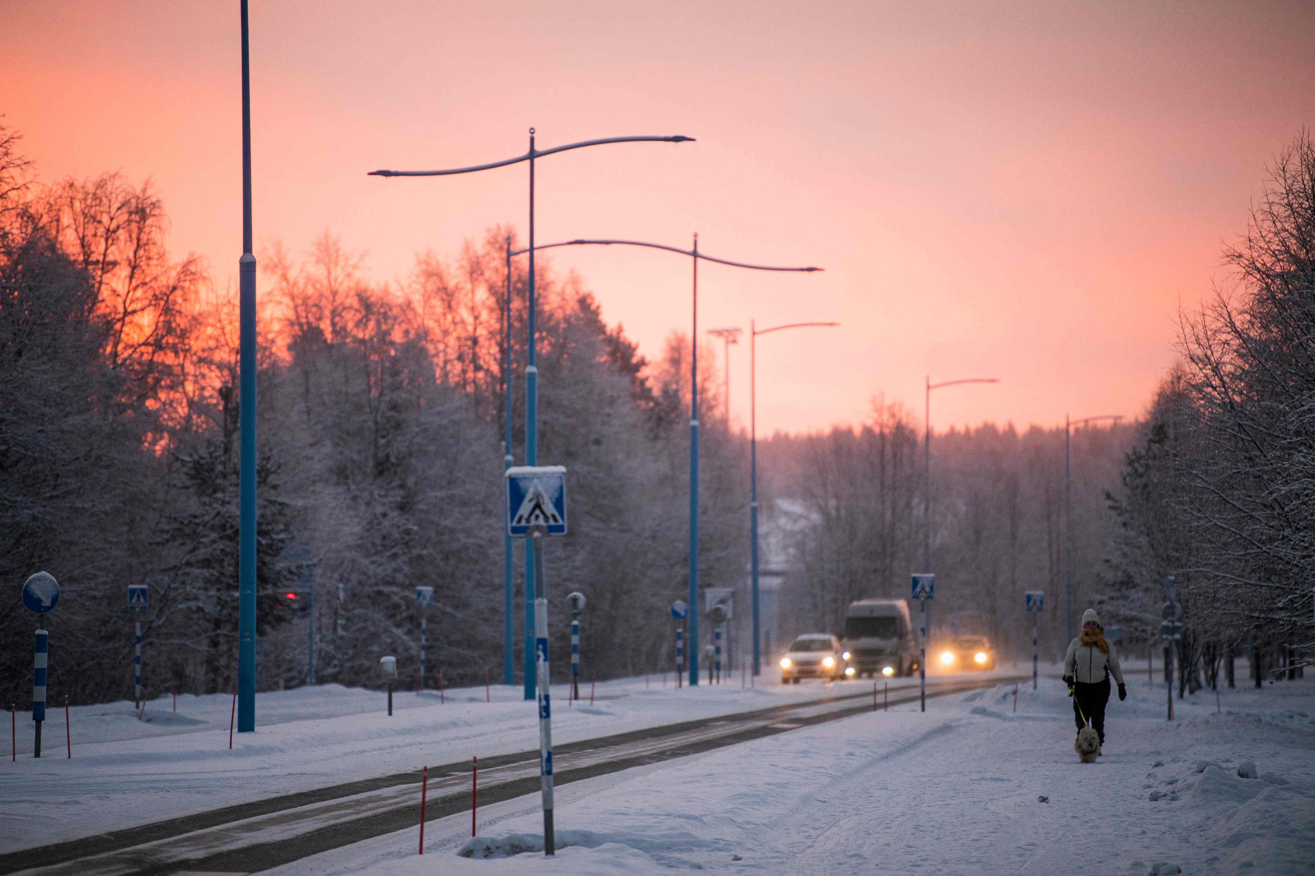 In Lappland stieg die Temperatur auf -40 Grad