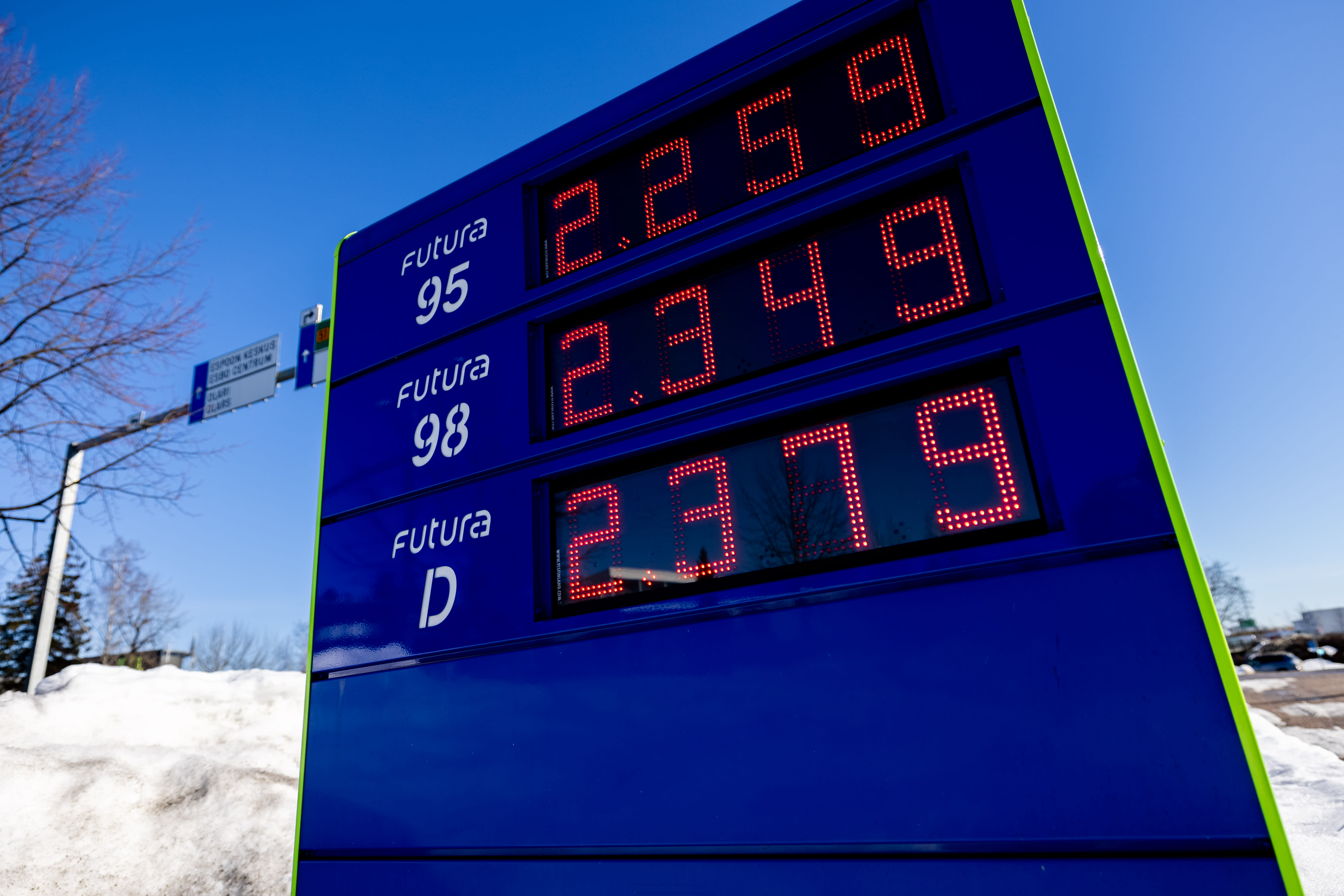 Gasoline and diesel prices will fall slightly during April