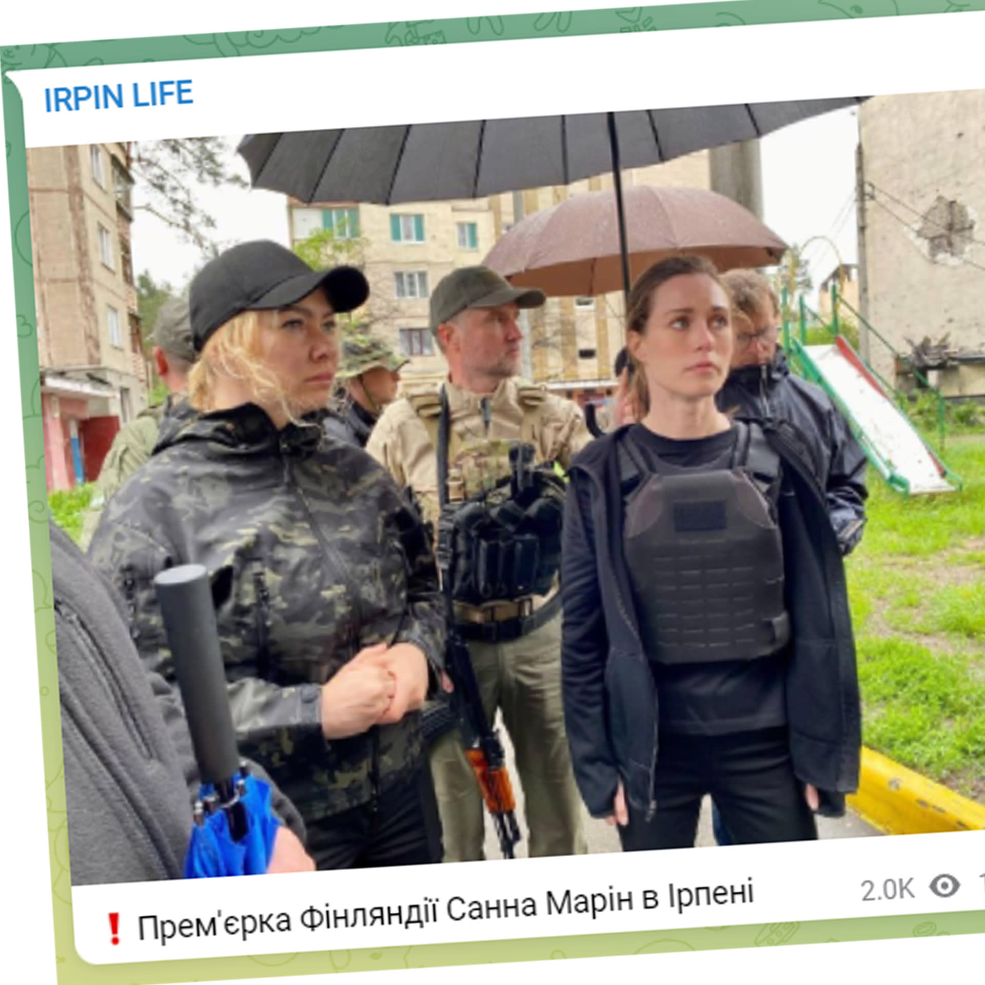 Marin is visiting Ukraine