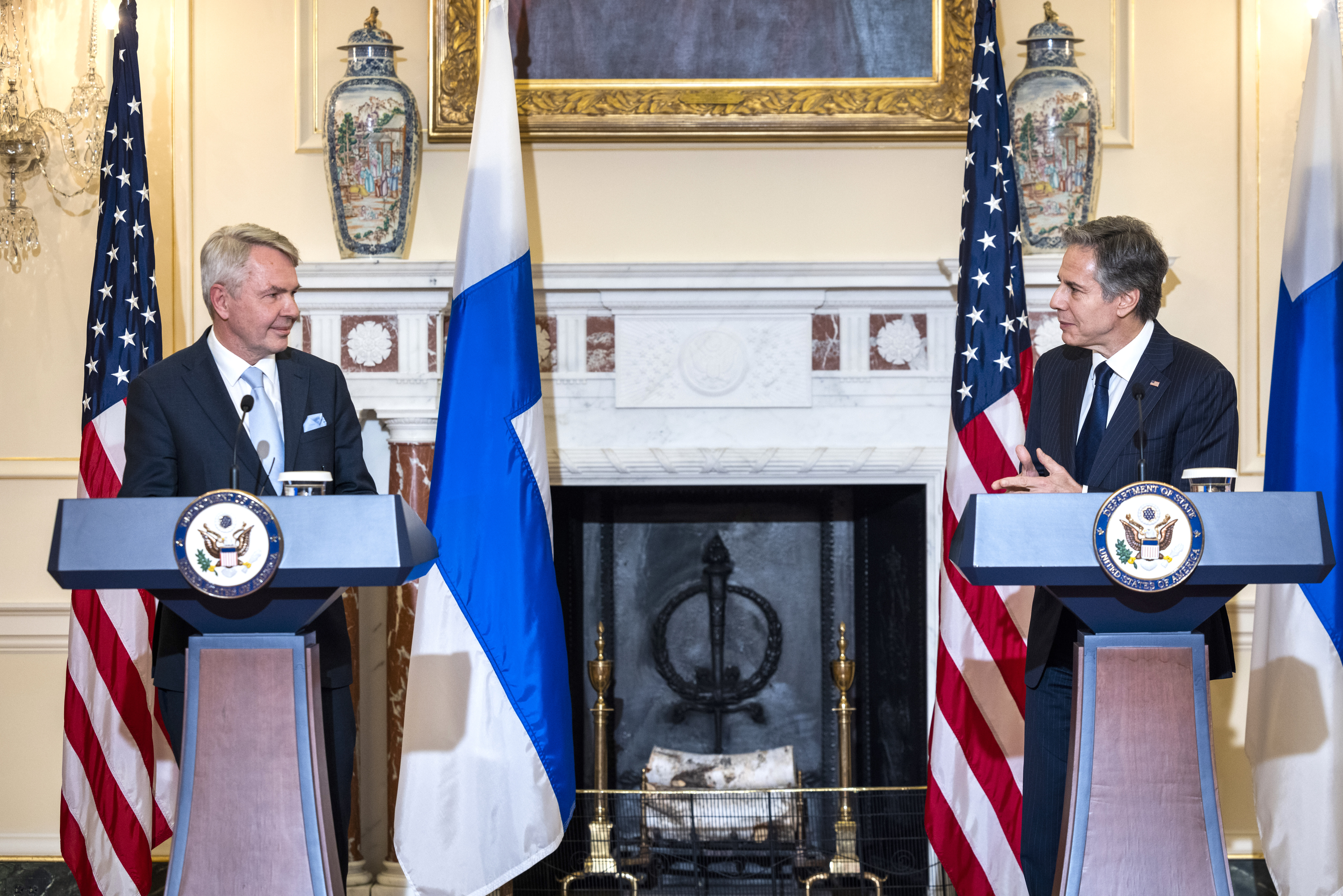 Suomen Haavisto in DC discusses NATO membership, Ukraine and security