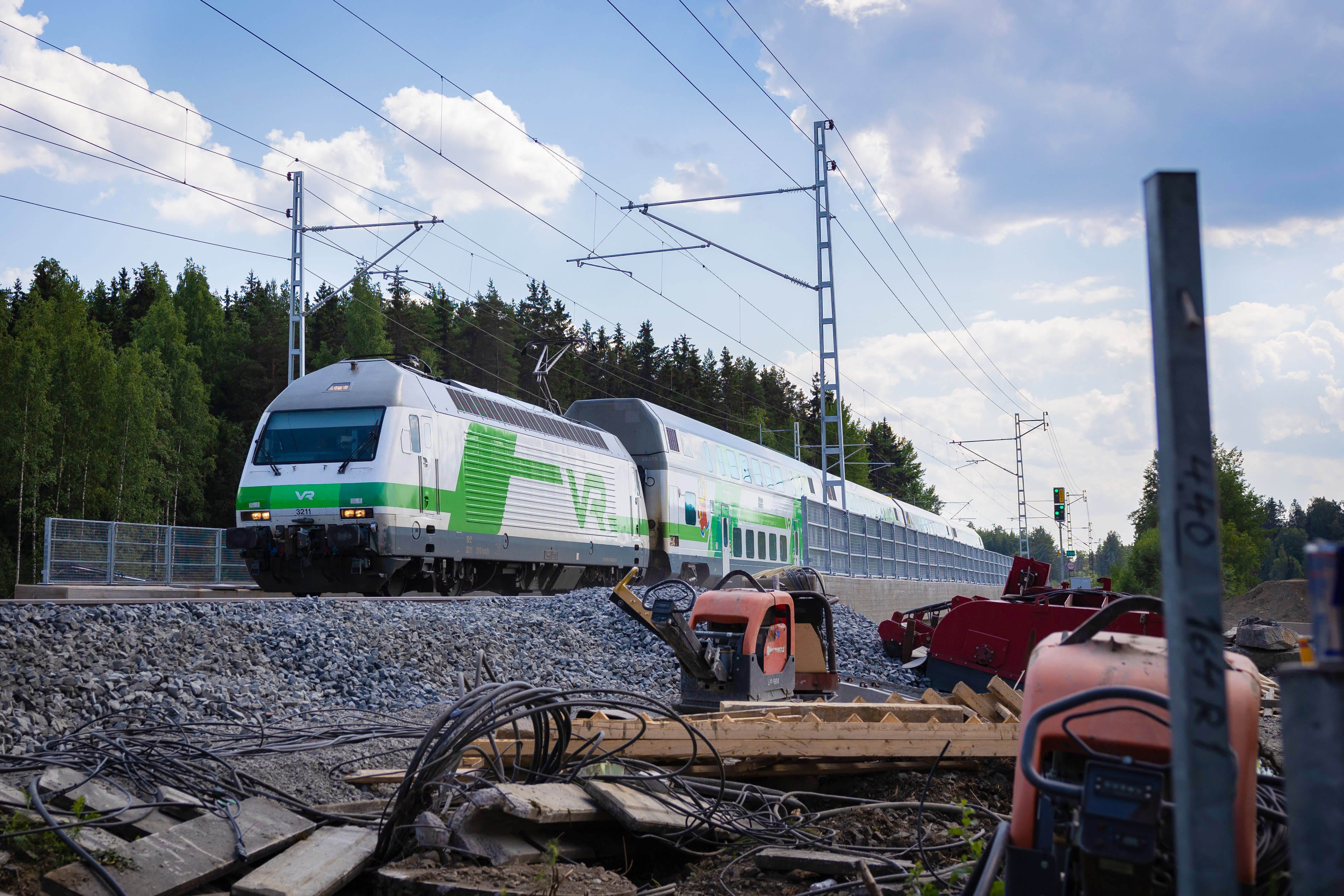In Südfinnland und Lappland läuft der Zugverkehr fast wieder normal