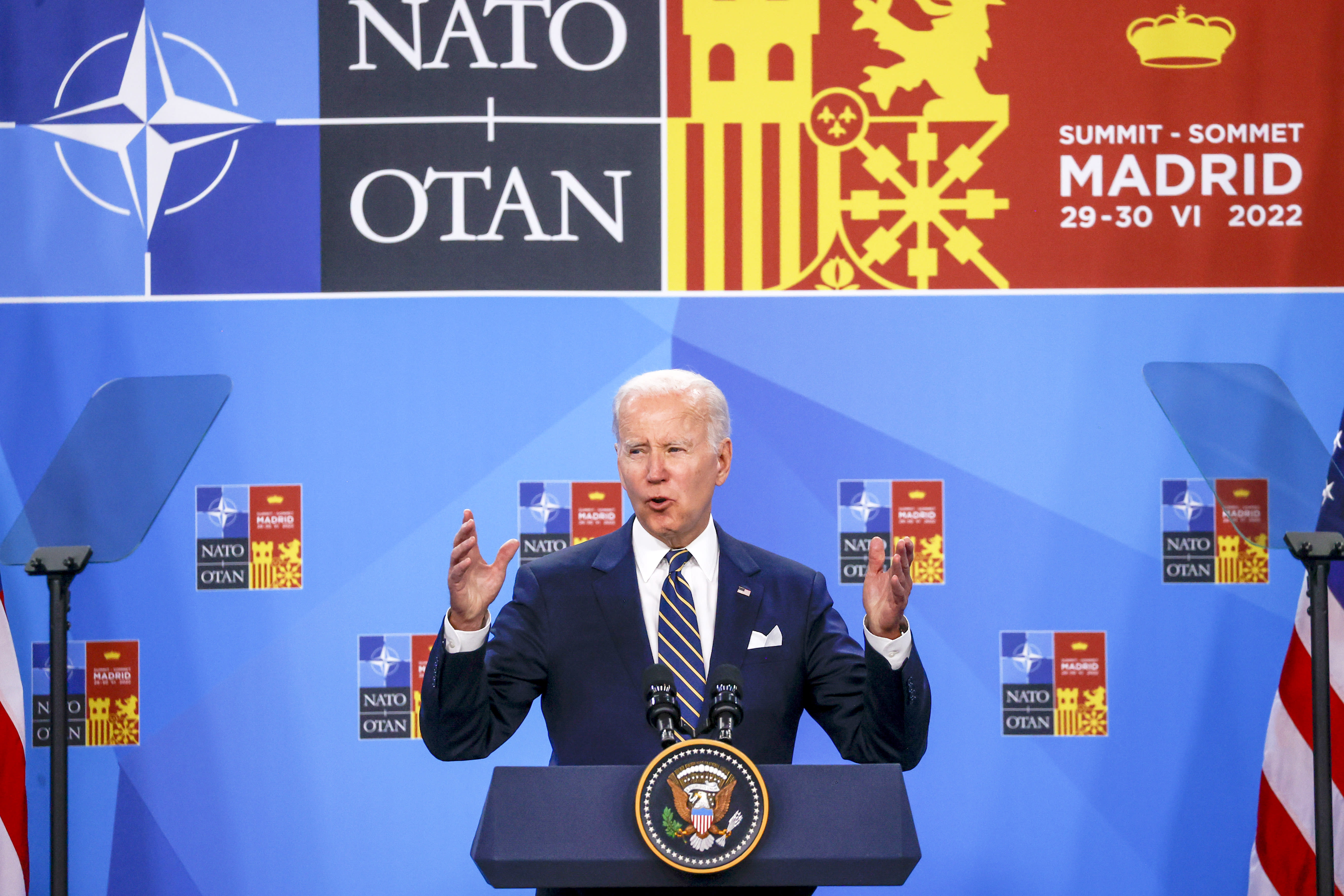 Biden: Putin got Finland “natized”.