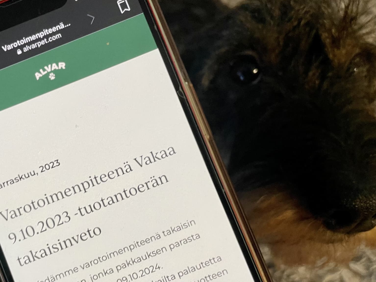 Pet food recall expands Musti Mirri to pay vet fees Yle News