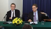Pääministeri Matti Vanhanen ja valtiovarainministeri Jyrki Katainen 