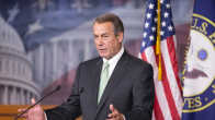 Yhdysvaltain edustajainhuoneen puhemies John Boehner puhumassa toukokuussa Washingtonissa.