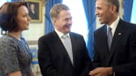 Presidentti Sauli Niinistö puolisoineen tapasi presidentti Barack Obaman Valkoisessa talossa.