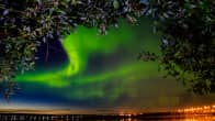 Revontulia Rovaniemellä syksyllä 2016