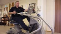 Eero Klemola Honkaharjun palvelukeskuksen kuntoiluhuoneessa