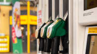 Photo shows petrol pumps.