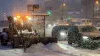 Snowplow working in Helsinki 180123.