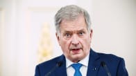 Tasavallan presidentti Sauli Niinistö pitää lehdistötilaisuutta presidentin linnassa.