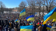 Mielenosoitus Turussa Ukrainan puolesta