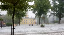 Lappeenrannassa satoi rakeita