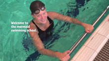 Mermaid swimming