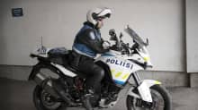 Moottoripyöräpoliisi.