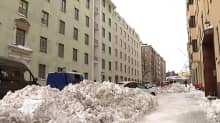 Taloja Savilankadulla Helsingin Taka-Töölössä.