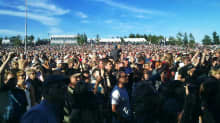 Jazz-yleisöä vuonna 2011 Porin Kirjurinluoto Arenassa.