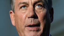 Edustajainhuoneen republikaaninen puhemies John Boehner lehdistötilaisuudessa Washingtonissa 2. lokakuuta.