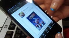 Clash of Clans gmae on a mobile phone.