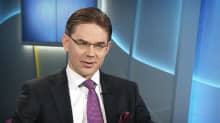 Jyrki Katainen Ylen Ykkösaamussa.