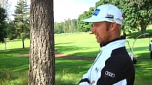 Mikko Ilonen Takkulan golfkentällä.
