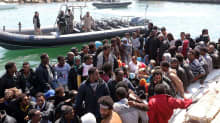 Libyan rannikkovartiosto keskeytti Garabullin kaupungista lähteneiden pakolaisten matkan ja vei heidät Tripoliin lauantaina.