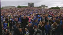 Islanti-fanit Reykjavikissa EM-kisat 2016 