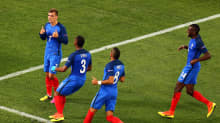 Ranska johtoon Saksaa vastaan