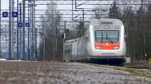 Allegro -juna lähtee Kouvolan asemalta