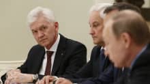 Gennadi Timtšenko osallistui Kremlissä presidentti Vladimir Putinin ja ranskalaisten liikemiesten tapaamiseen toukokuussa 2016. 