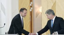 Gudni Thorlacius Johannesson ja Sauli Niinistö tapaavat Helsingissä.