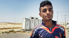 16-vuotias Amir Ibrahim Khaled, joka joutui käymään Isisin koulua ja oli heidän vankinaan.