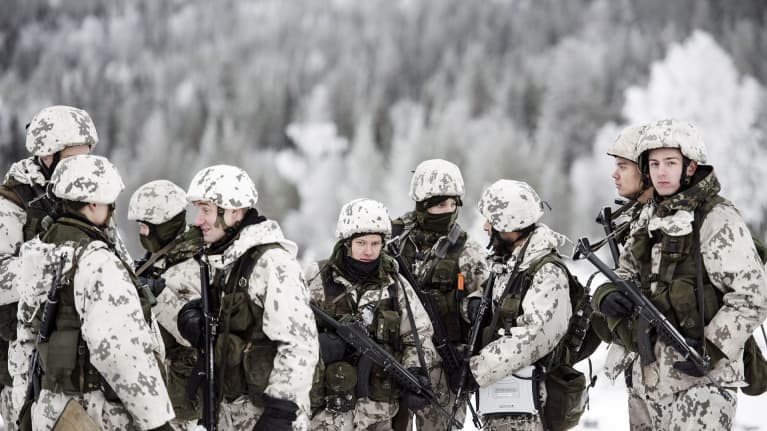 Maavoimien vaikuttamisharjoitus Rovajärven ampuma-alueella Rovaniemellä