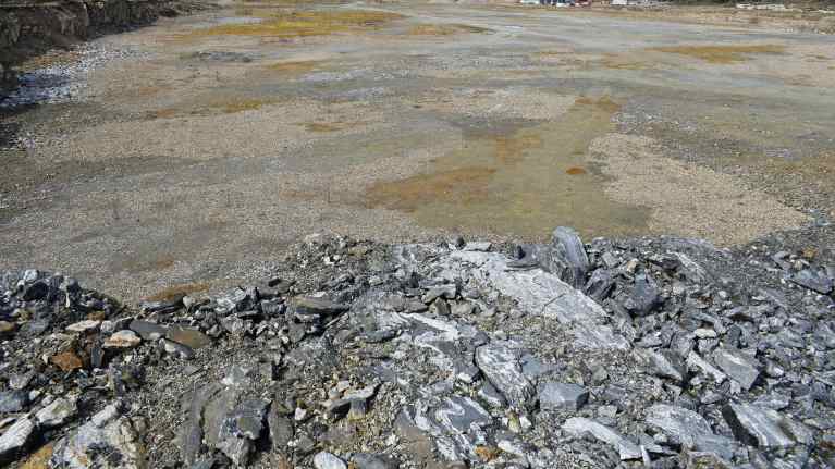 Finnpulpin sellutehdastyömaa Kuopiossa.