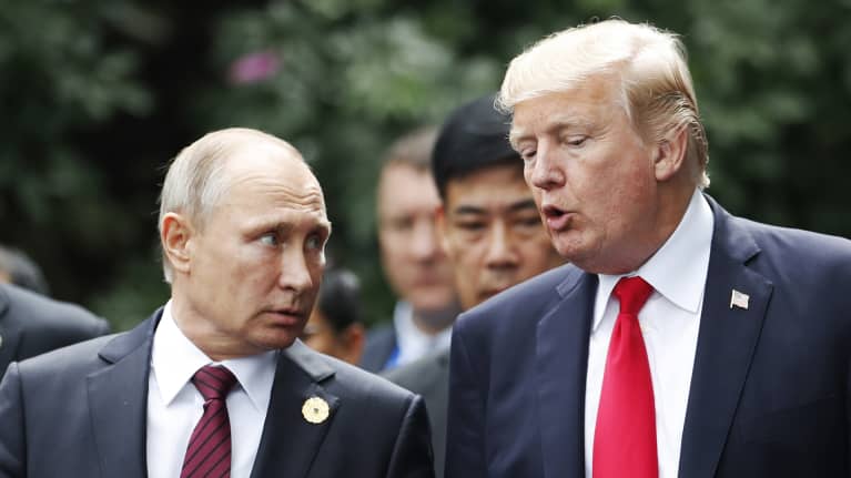 Vladimir Putin ja Donald J. Trump.