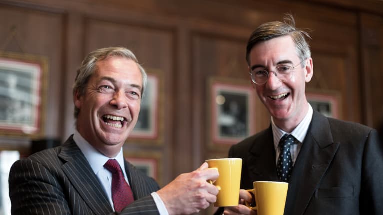 Nigel Farage ja Jacob Rees-Mogg