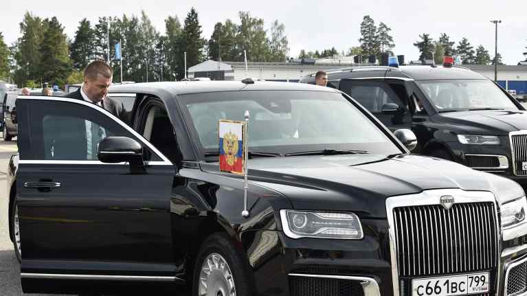 Vladimir Putin saapui Helsinki- Vantaa lentokentälle 21. elokuuta.