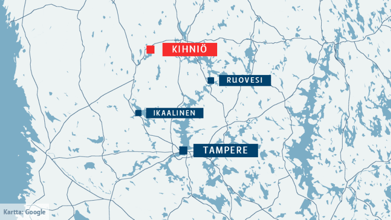 Kihniö sijaitsee Pohjois-Pirkanmaalla noin sadan kilometrin päässä Tampereelta.