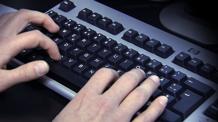 Tietokoneen näppäimistö.