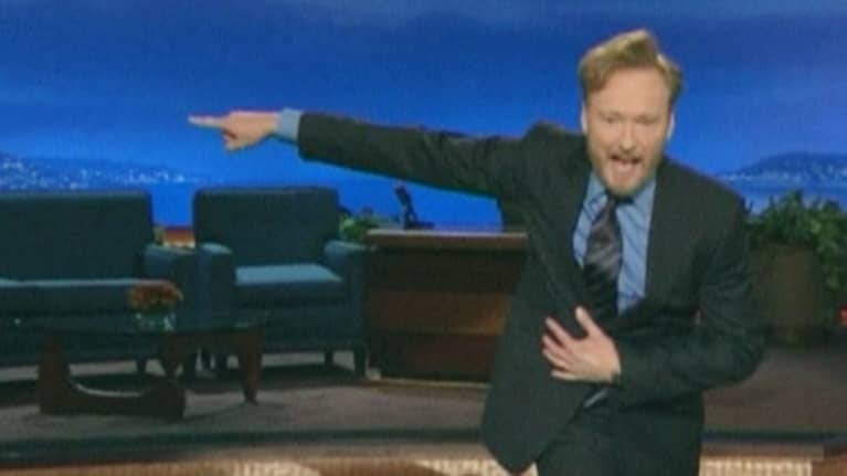 Conan O'Brien uudessa ohjelmassaan.