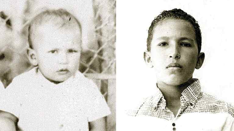 Hugo Chávez lapsena ja nuorena.