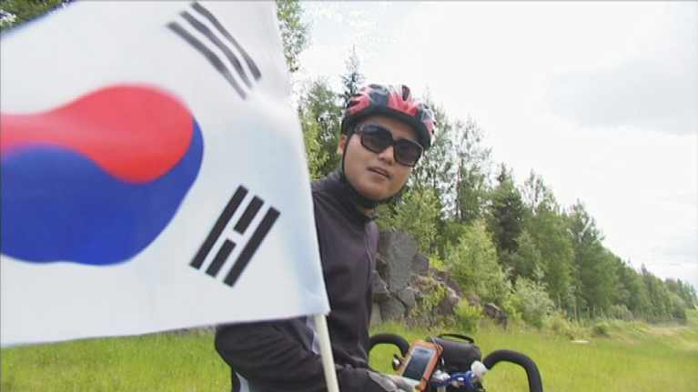 Eteläkorealainen it-nörtti matkalla Nordkappiin.