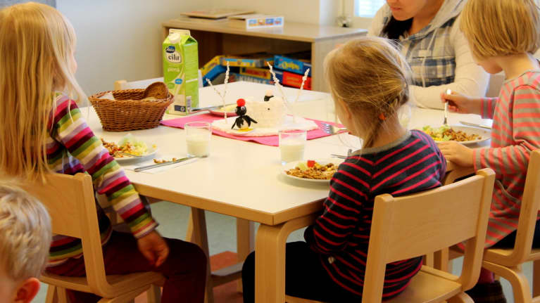 Päiväkodin lounasheti Lappeenrannan Lauritsalassa