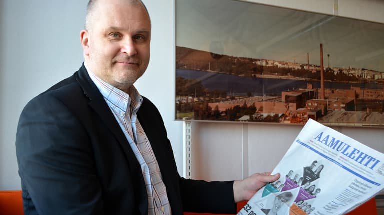 Aamulehden vastaava päätoimittaja Jouko Jokinen
