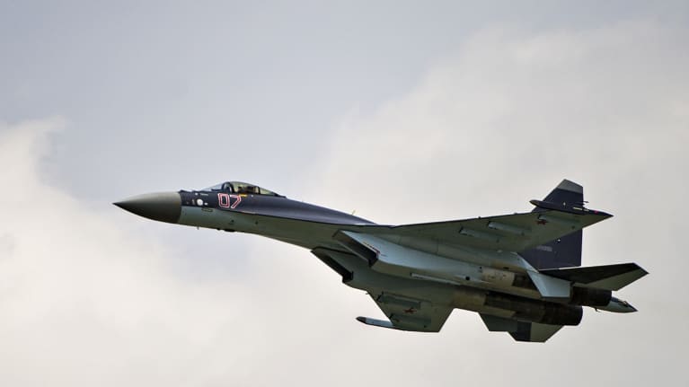 Venäläinen hävittäjälentokone.