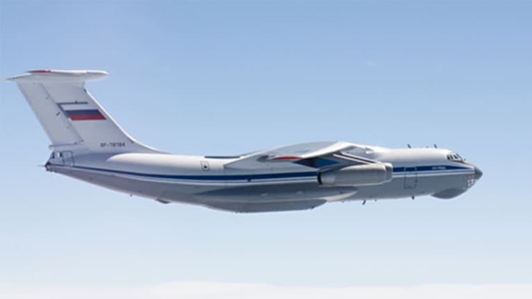 Venäjän ilmavoimien IL-76 kuljetuskone
