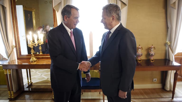 John Boehner ja Sauli Niinistö. 