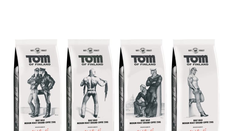 Tom of Finland -kahvipaketteja