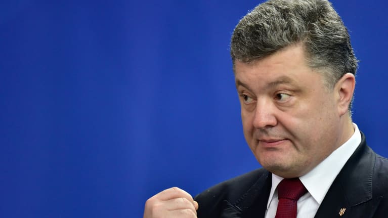 Ukrainan presidentti Petro Poroshenko.