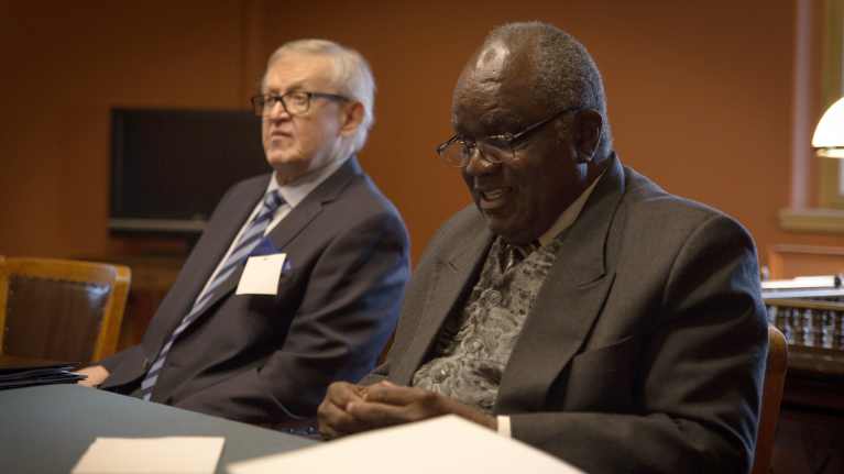 Martti Ahtisaari ja Hifikepunye Pohamba